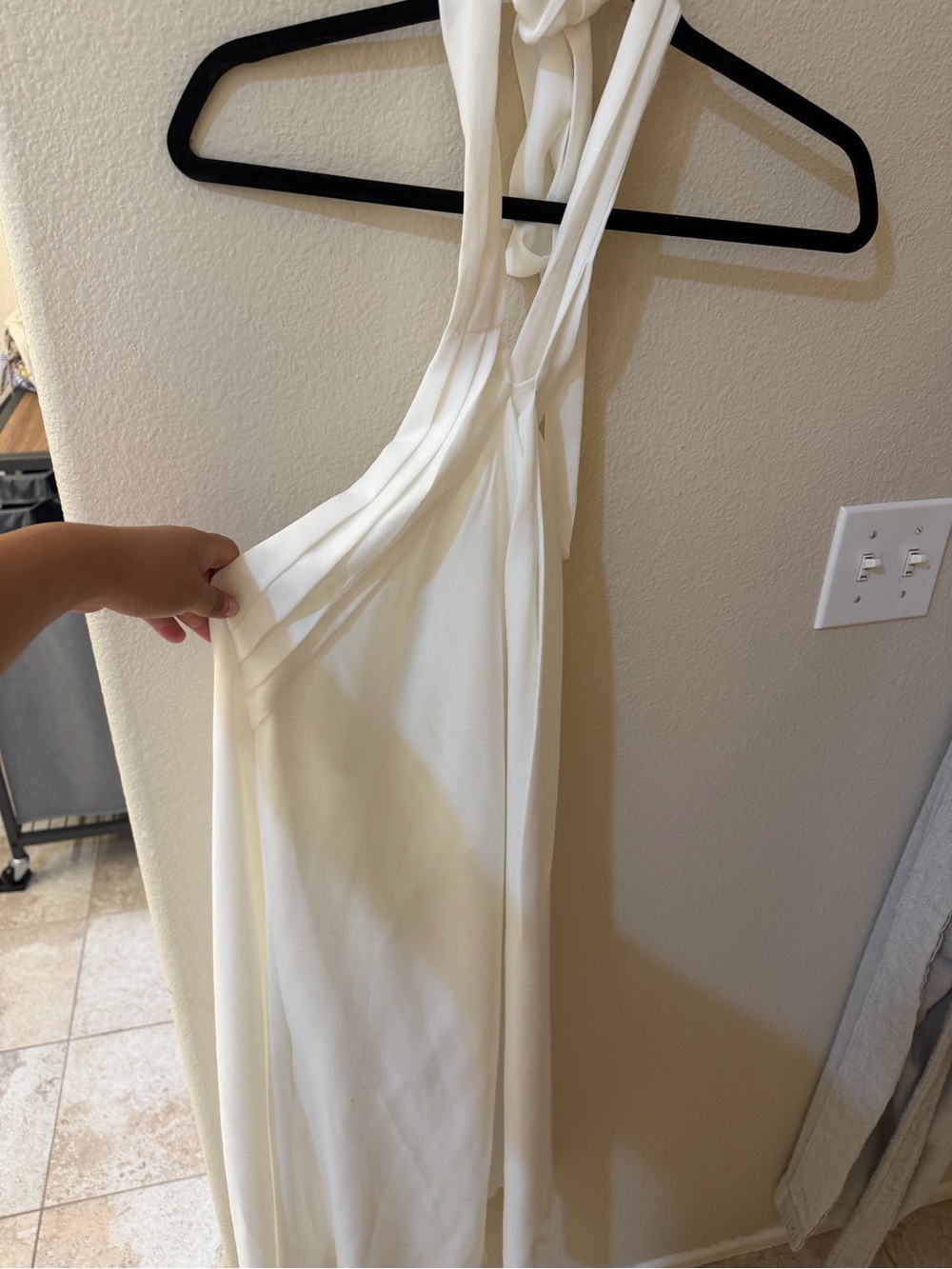 One-Shoulder White Maxi Dress - Elegant Women's Evening Dress